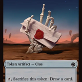 Angel (0002) // Clue Double-Sided Token [Foundations Commander Tokens]