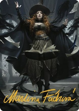 Tasha, the Witch Queen Art Card (41/81) (Gold-Stamped Signature) (ASCLB-041) [Art Series: Commander Legends: Battle for Baldur's Gate]