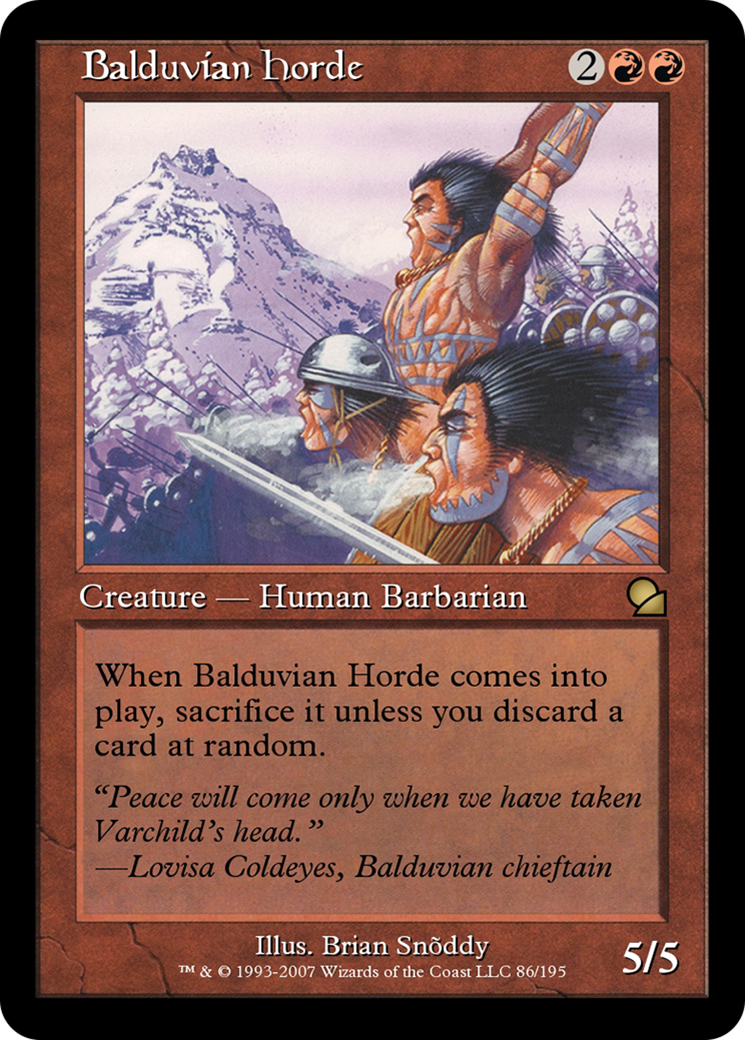 Balduvian Horde (ME1-086) [Masters Edition]