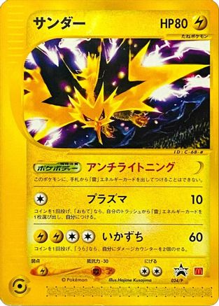 Zapdos - 024/P - 24 (JP 2002 McDonald's) [Miscellaneous Cards & Products]