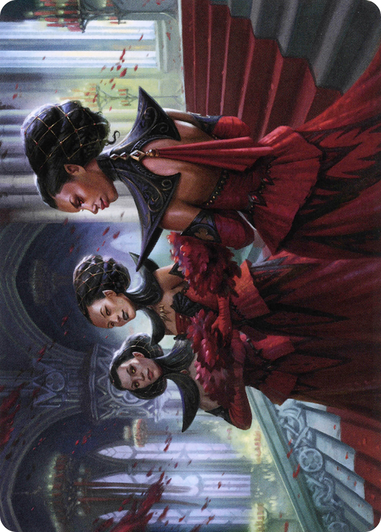 Olivia's Attendants // Olivia's Attendants (AVOW-047) (Borderless) [Crimson Vow Art Series] Foil