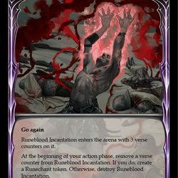 Runeblood Incantation (Red) [EVR107] (Everfest)  1st Edition Extended Art Rainbow Foil