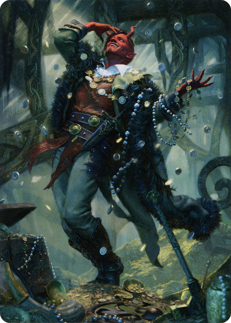 Tibalt, Cosmic Impostor // Tibalt, Cosmic Impostor (ASKHM-067) (Borderless) [Art Series: Kaldheim] Foil