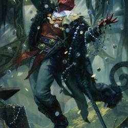 Tibalt, Cosmic Impostor // Tibalt, Cosmic Impostor (ASKHM-067) (Borderless) [Art Series: Kaldheim]