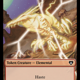 Thopter // Elemental (0025) Double-Sided Token [Commander Masters Tokens]