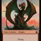 Dragon (0007) // Treasure Double-Sided Token [Foundations Commander Tokens]