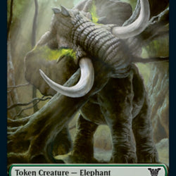 Angel // Elephant Double-Sided Token [Kamigawa: Neon Dynasty Commander Tokens]