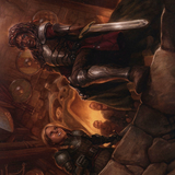 Veteran Dungeoneer // Veteran Dungeoneer (AAFR-036) (Borderless) [Adventures in the Forgotten Realms Art Series]