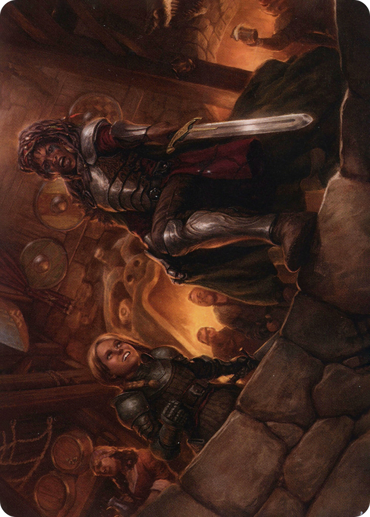 Veteran Dungeoneer // Veteran Dungeoneer (AAFR-036) (Borderless) [Adventures in the Forgotten Realms Art Series] Foil