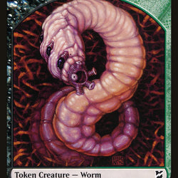 Cat Warrior // Worm Double-Sided Token [Commander 2018 Tokens]