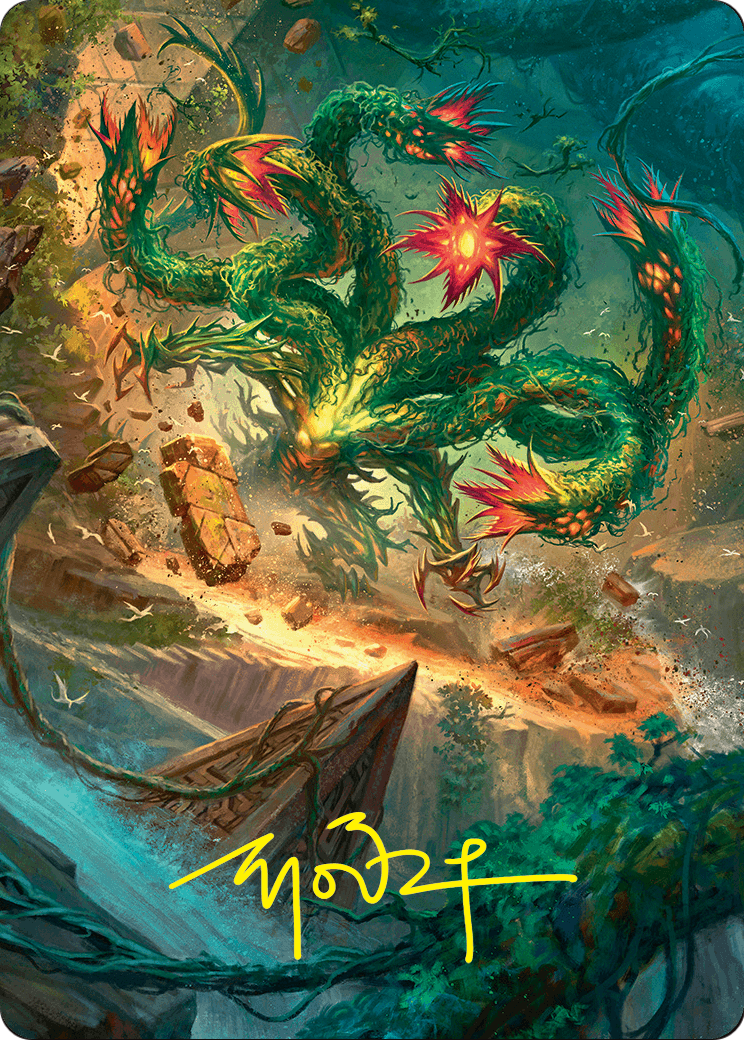 Mossborn Hydra // Mossborn Hydra (AFDN-042) (Borderless) [Foundations Art Series]