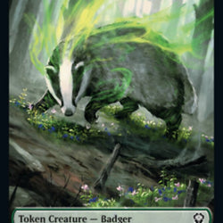 Saproling // Badger Double-Sided Token [Dominaria United Tokens]