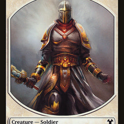 Soldier // Spirit Double-Sided Token [Modern Event Deck 2014 Tokens]