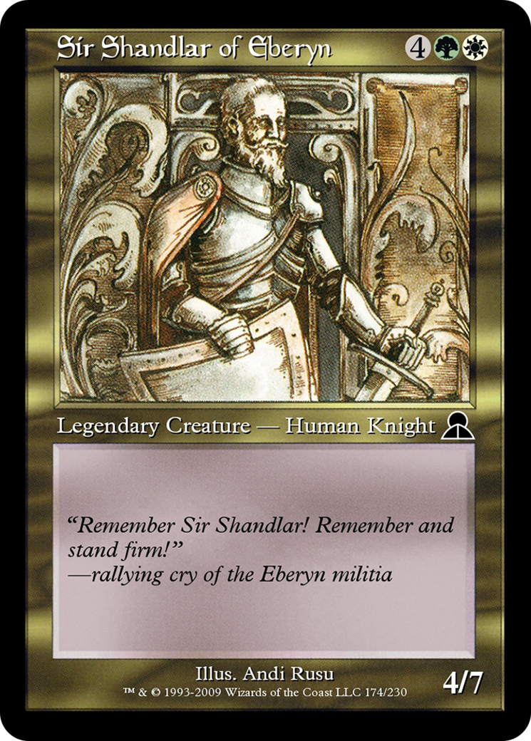 Sir Shandlar of Eberyn (ME3-174) [Masters Edition III]