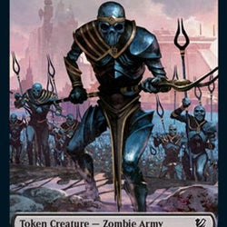 Zombie (005) // Zombie Army Double-Sided Token [Innistrad: Midnight Hunt Commander Tokens]