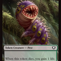 Bird // Pest Double-Sided Token [Edge of Eternities Commander Tokens]