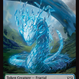 Wurm (0018) // Fractal Double-Sided Token [Duskmourn: House of Horror Commander Tokens]