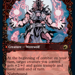 Reckless Stormseeker // Storm-Charged Slasher (Showcase Equinox) [Innistrad: Midnight Hunt]
