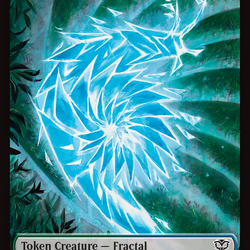 Fractal (0004) // Spirit (0010) Double-Sided Token [Secrets of Strixhaven Tokens]