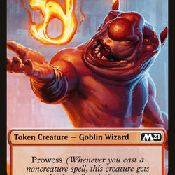 Cat (011) // Goblin Wizard Double-Sided Token [Core Set 2021 Tokens]
