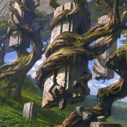 Forest // Forest (AZNR-020) (Borderless) [Zendikar Rising Art Series]