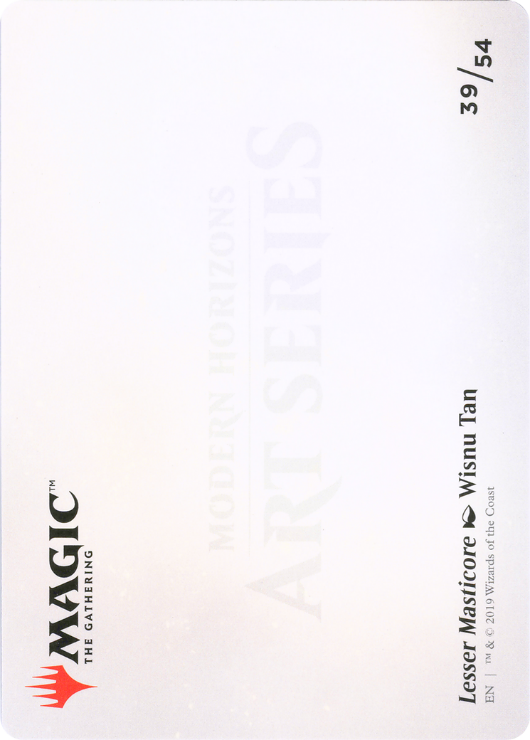 Lesser Masticore // Lesser Masticore (AMH1-039) (Borderless) [Modern Horizons Art Series]