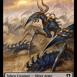Sliver Army // Sliver Double-Sided Token [Commander Masters Tokens]