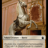 Horse // Soldier Double-Sided Token [Doctor Who Tokens]