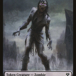 Human Soldier (003) // Zombie Double-Sided Token [Commander 2020 Tokens]