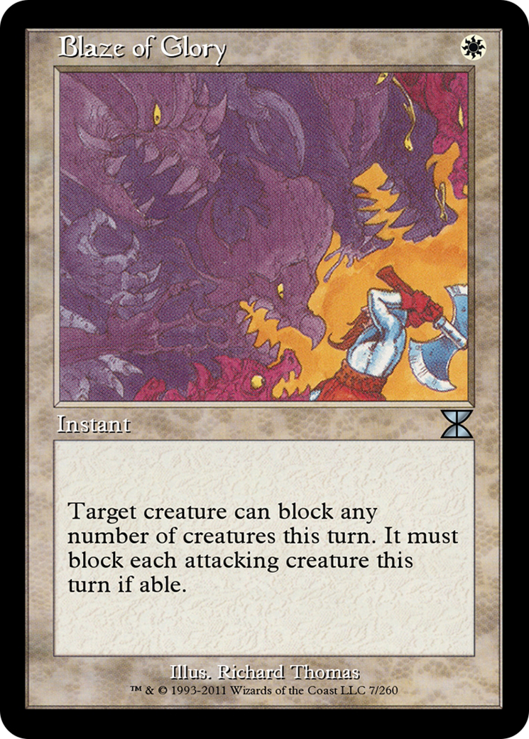 Blaze of Glory (ME4-007) [Masters Edition IV] Foil