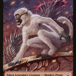 First Mate Ragavan // Knight Double-Sided Token [March of the Machine Tokens]