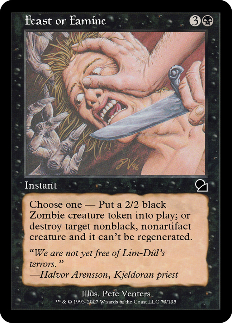 Feast or Famine (ME1-070) [Masters Edition]