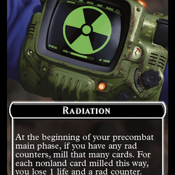Radiation // Alien Double-Sided Token [Fallout Tokens]