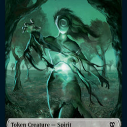 Spirit (001) // Spirit (002) Double-Sided Token [Innistrad: Crimson Vow Commander Tokens]