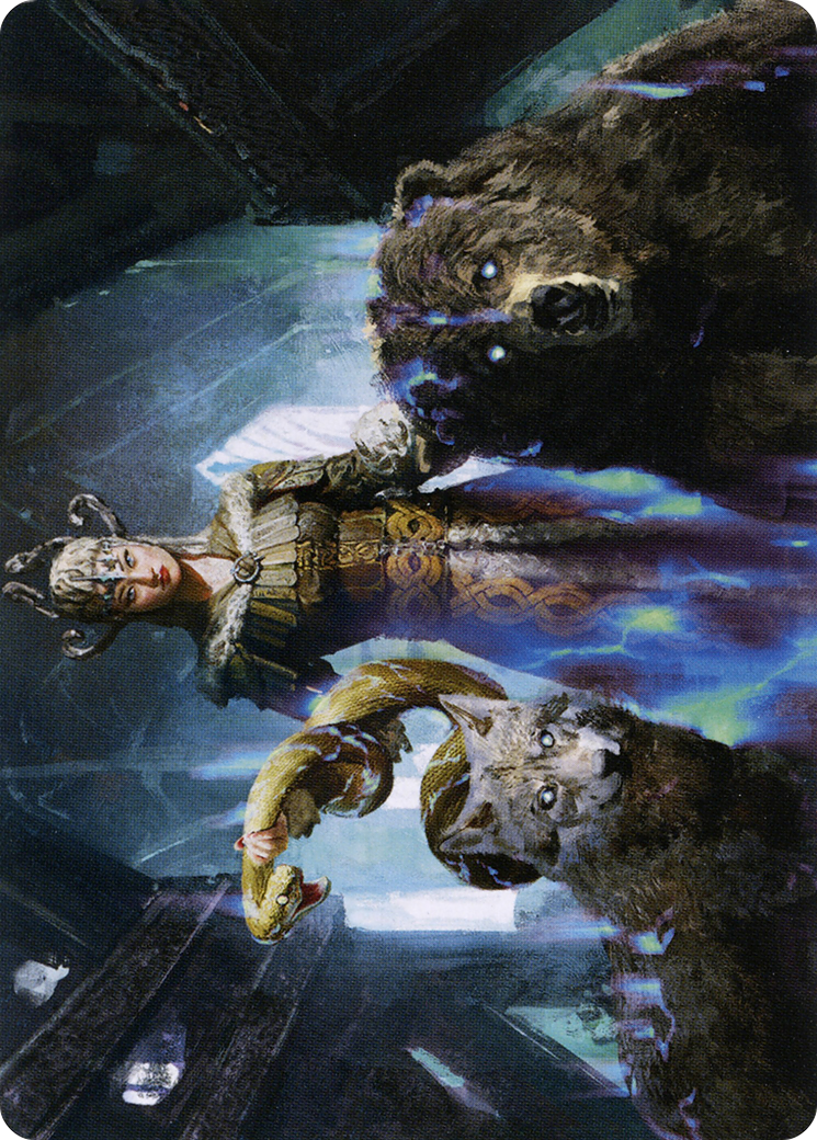 Kolvori, God of Kinship // Kolvori, God of Kinship (ASKHM-048) (Borderless) [Art Series: Kaldheim] Foil