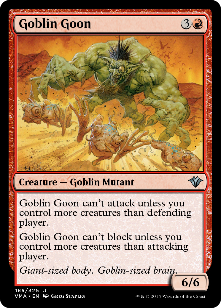Goblin Goon (VMA-166) [Vintage Masters] Foil