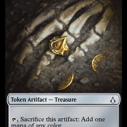 Assassin // Treasure Double-Sided Token [Assassin's Creed Tokens]