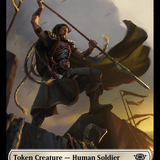 Food (10) // Human Soldier (02) Double-Sided Token [The Lord of the Rings: Tales of Middle-Earth Tokens]