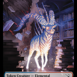 Elemental (22) // Elemental (9) Double-Sided Token [March of the Machine Commander Tokens]