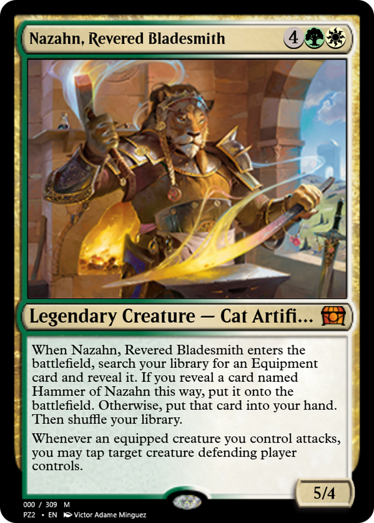 Nazahn, Revered Bladesmith (PZ2-65771) [Treasure Chest] Foil