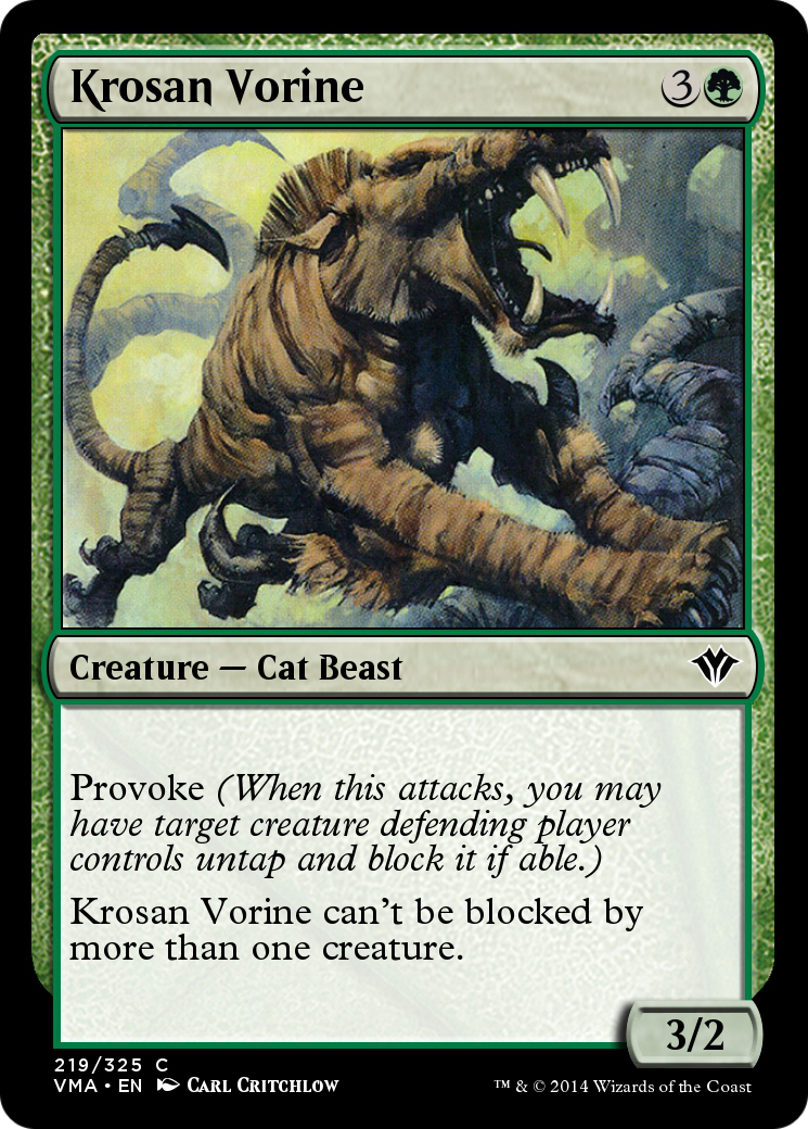 Krosan Vorine (VMA-219) [Vintage Masters] Foil