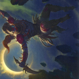 Nighthawk Scavenger // Nighthawk Scavenger (AZNR-058) (Borderless) [Zendikar Rising Art Series] Foil