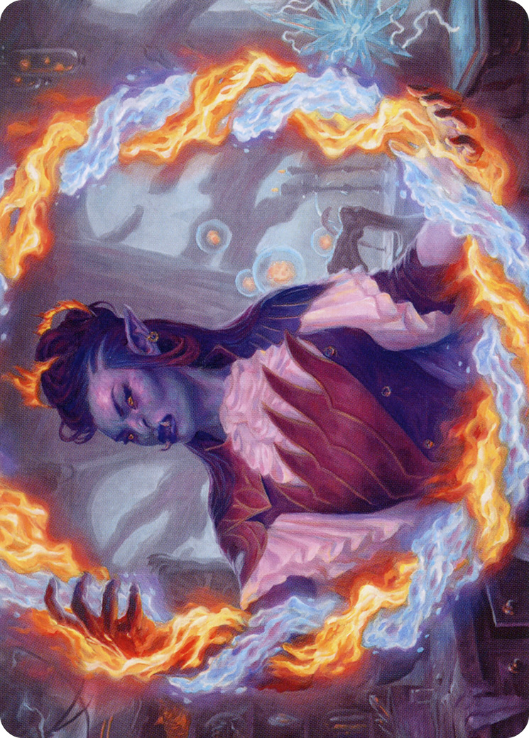 Rootha, Mercurial Artist // Rootha, Mercurial Artist (ASTX-038) (Borderless) [Strixhaven Art Series] Foil