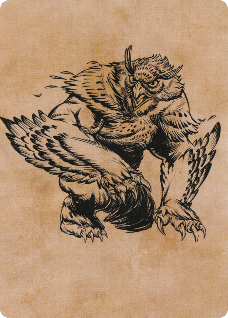 Owlbear // Owlbear (AAFR-076) (Borderless) [Adventures in the Forgotten Realms Art Series] Foil