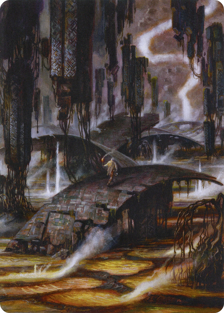 Grimclimb Pathway // Grimclimb Pathway (AZNR-024) (Borderless) [Zendikar Rising Art Series]