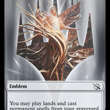 Soldier // Wrenn and Realmbreaker Emblem Double-Sided Token [March of the Machine Tokens]