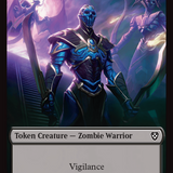 Zombie Army // Zombie Warrior Double-Sided Token [Aetherdrift Tokens]