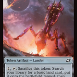 Human Soldier // Lander (0007) Doubled-Sided Token [Edge of Eternities Tokens]