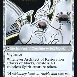The Restoration of Eiganjo // Architect of Restoration [Kamigawa: Neon Dynasty Prerelease Promos]