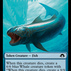 Eldrazi Spawn // Fish Double-Sided Token [Modern Horizons 3 Tokens]